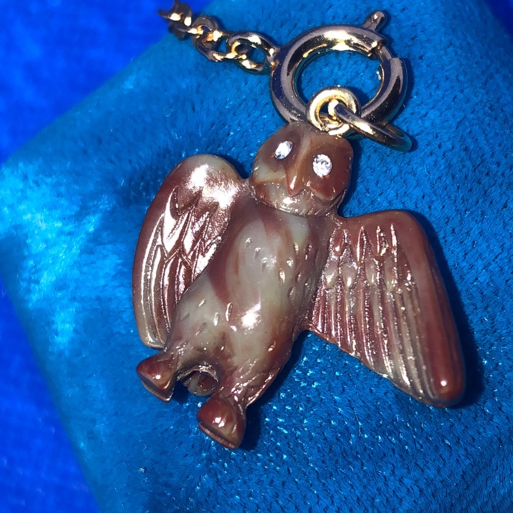 🦉🦉🦉Owl Charm w/ Chrystal Eyes by Joan Rivers